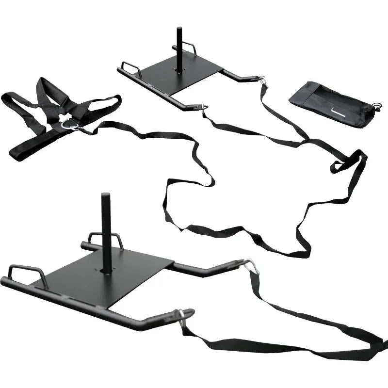 Cross Training Bundle KIT (5 PC Set)- 20 FT Agility Ladder, XL Resistance Parachute, Power Sled, Lateral Side Stepper