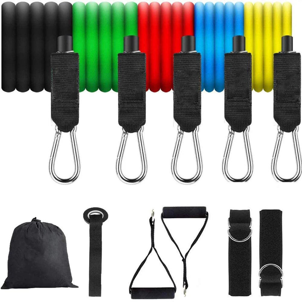 KUUBE Resistance Bands Set 11Pcs for Home Gym Training
