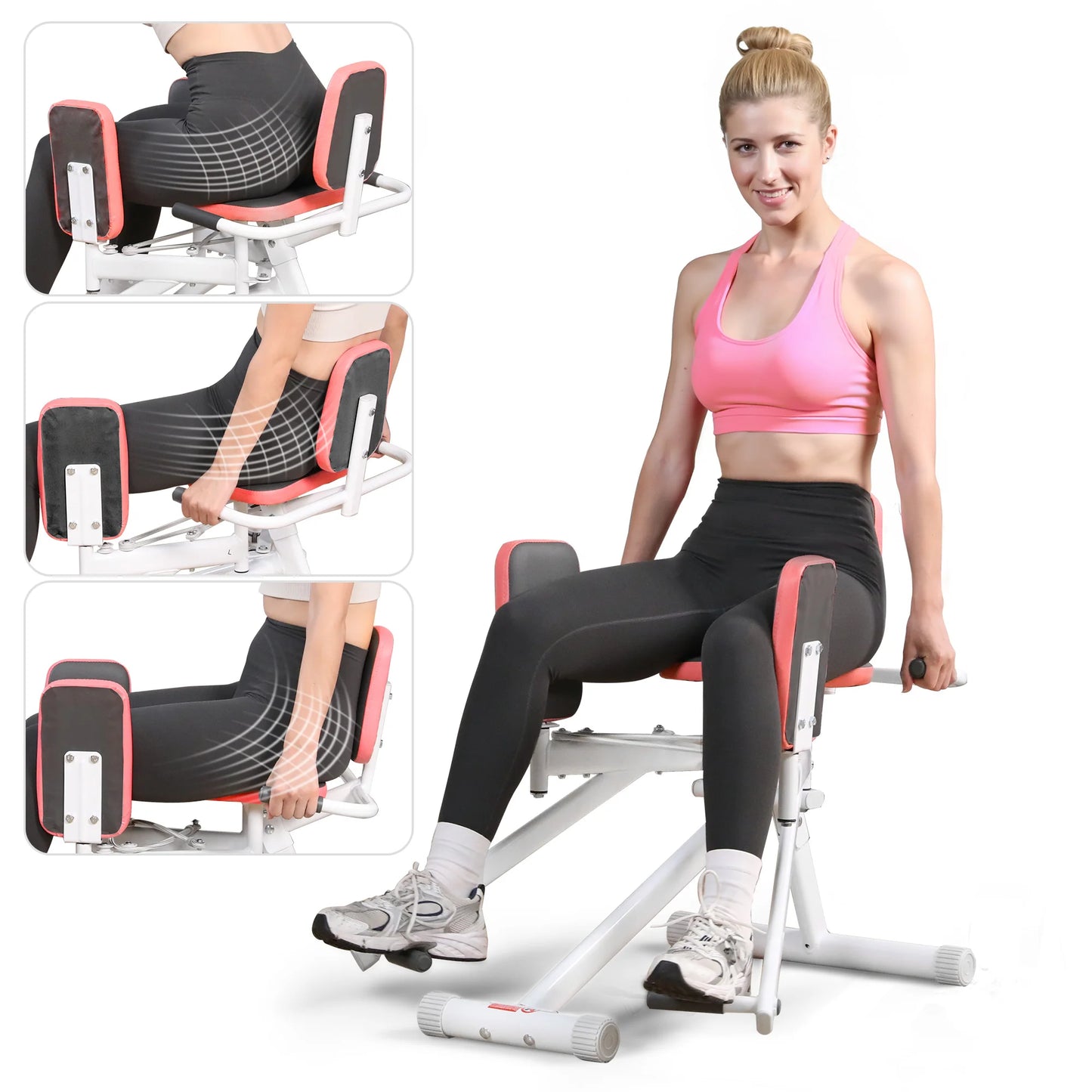 Hip Abductor Machine Glute Thigh Trainer Adjustable Resistance Band