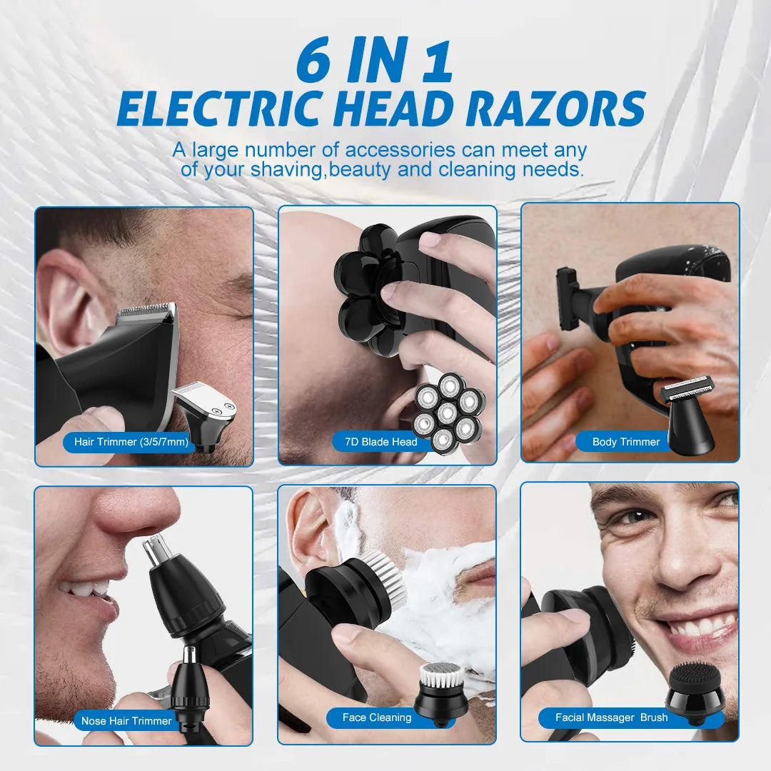 Sejoy Six In 1 Electric Shaver Kit For Men Grooming