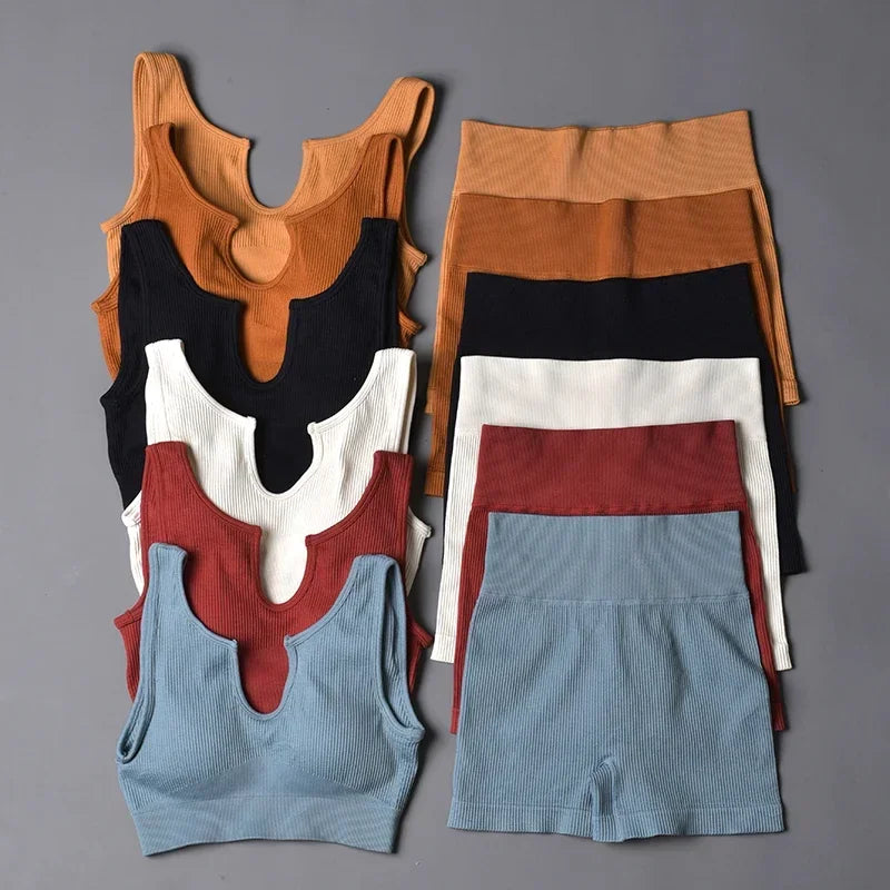 Jiniamour Seamless Sport Yoga Set For Women Fitness Wear