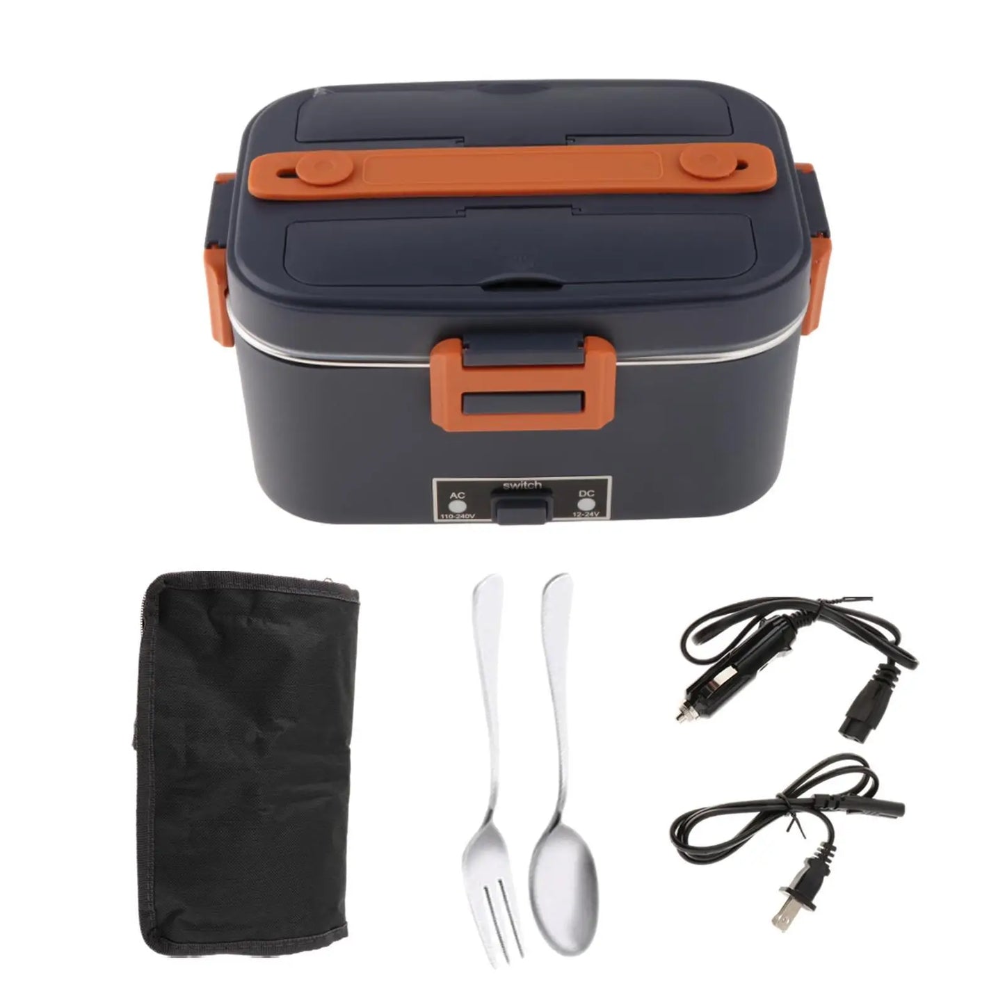 Lunch Warmer Electric Heating Lunch Box 1.8L Food Heater for Work Truck Home