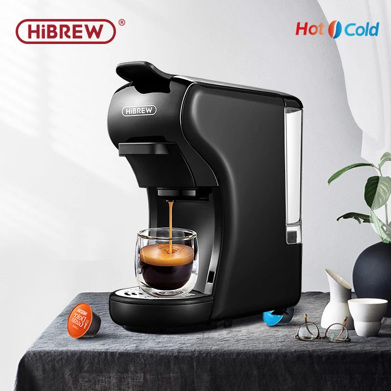 HiBREW 19 Bar 4in1 Capsule Espresso Coffee Maker Milk Frother