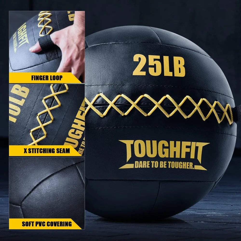 ToughFit Soft Wall Ball Medicine Ball Set For Cardio Fitness And Strength
