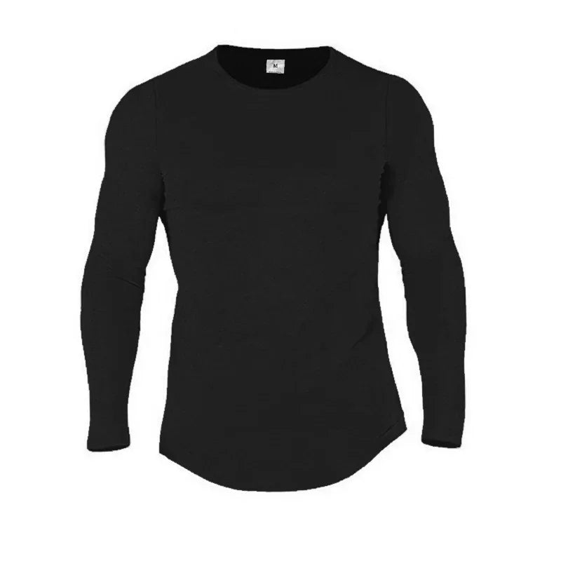 Cotton Breathable Long Sleeve Gym Shirt For Workout