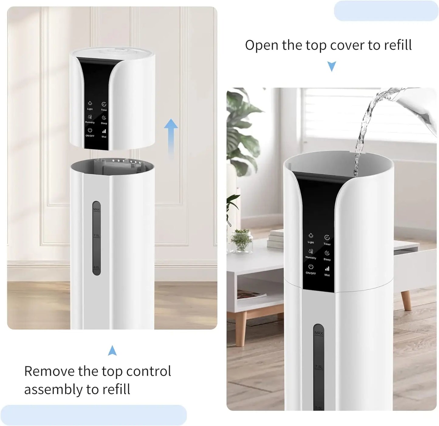 Sejoy Ultrasonic Humidifier With Essential Oil Remote Control