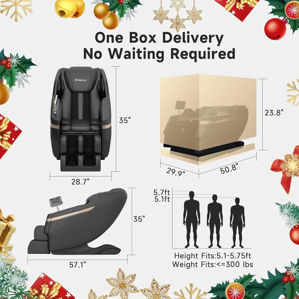 XIAOLANG Full Body Massage Chair Zero Gravity Shiatsu Recliner