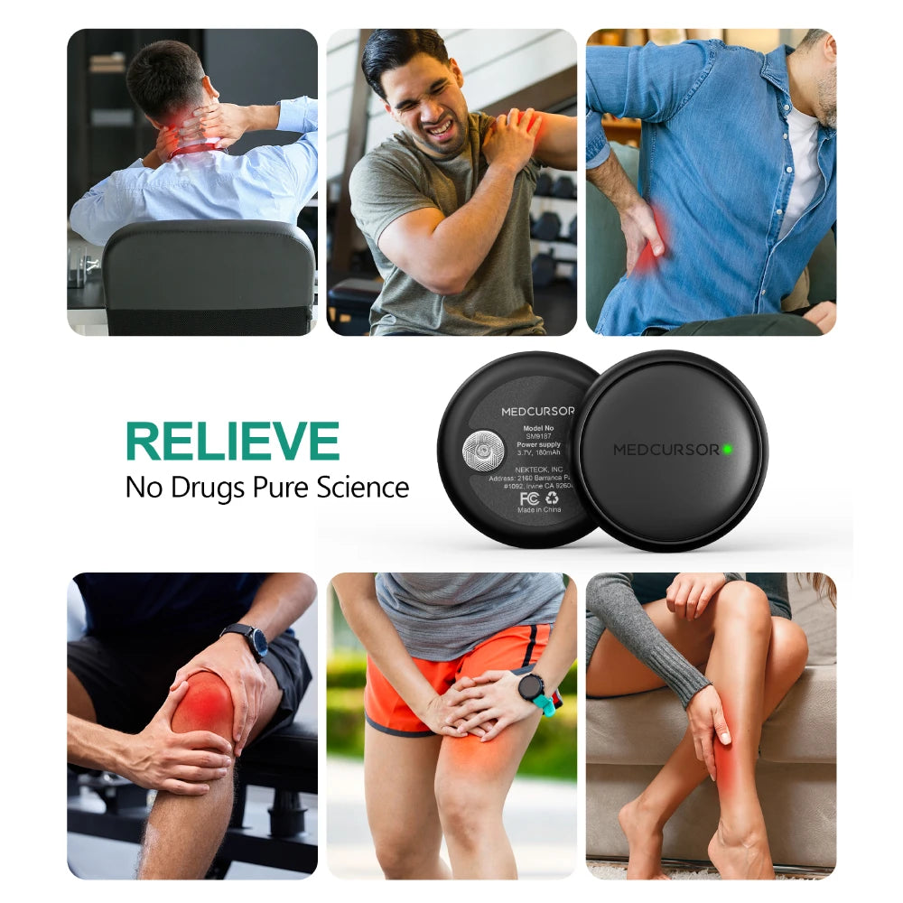 3-In-1 TENS EMS Unit Dual Channel Muscle Stimulator 25 Intensities 8 Areas