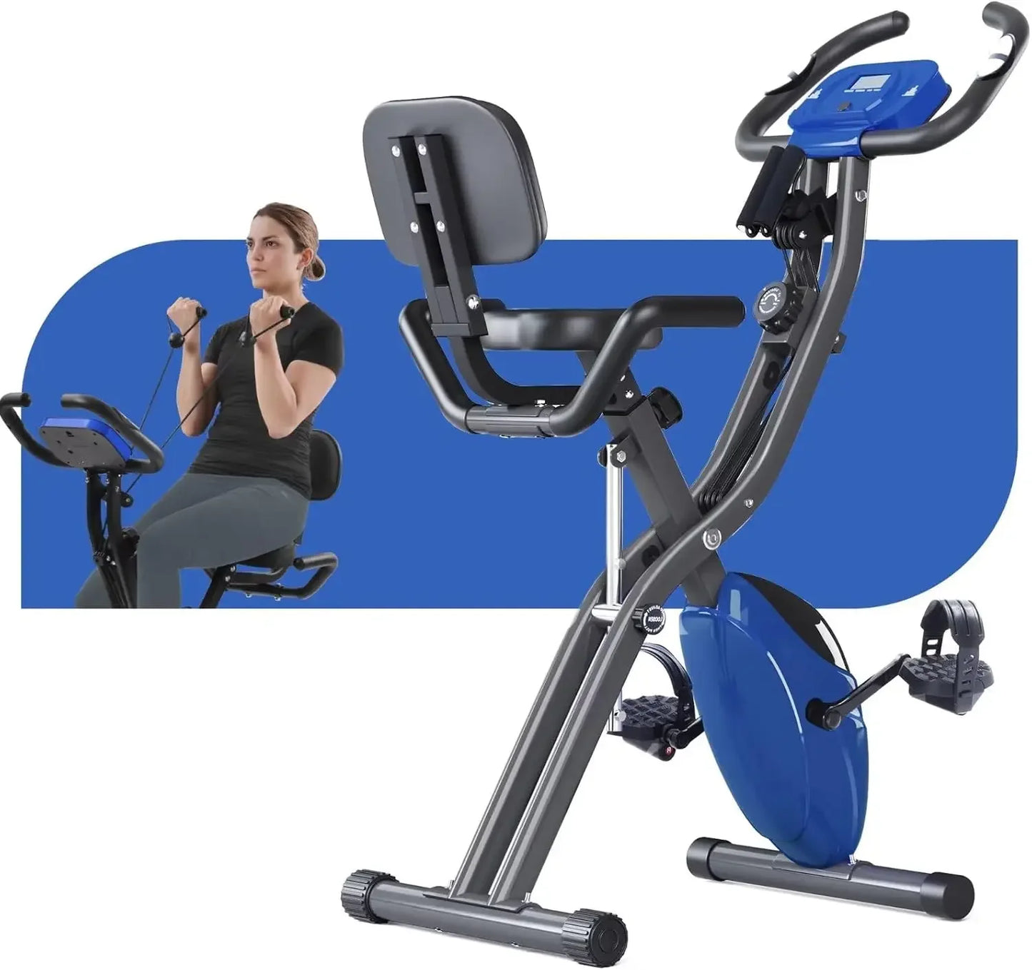 Decoration 4 In 1 Recumbent And Upright Home Exercise Bike