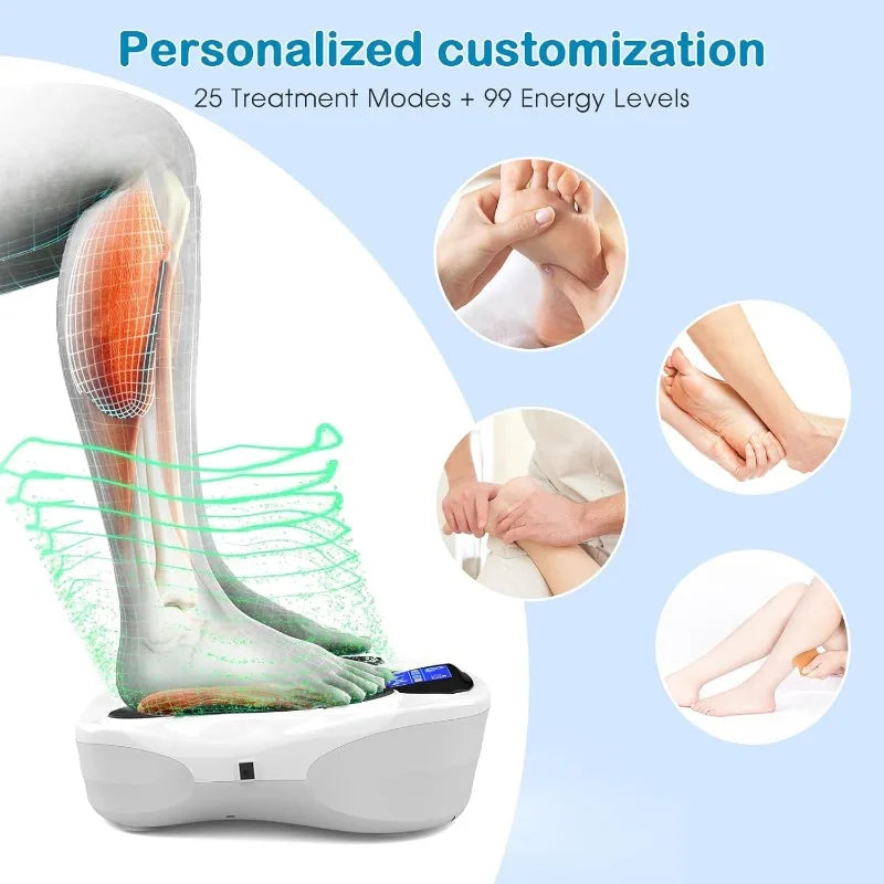 Creliver Foot Nerve Muscle Stimulator Pro TENS and EMS Foot Massager for Neuropathy Circulation and Body Pain Relief