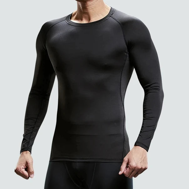 Fitness Clothes Tights Men's Quick Drying Long Sleeved Sports Underwear Suit Football Training Basketball Base Ski Four Seasons
