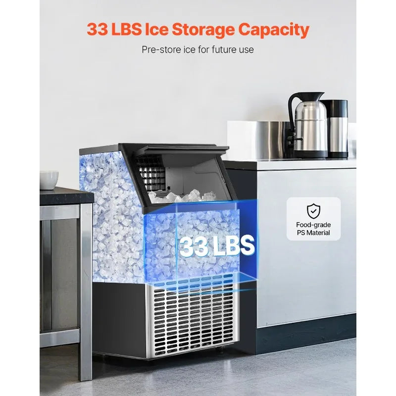 XMSJH Commercial Ice Maker Machine High Capacity Output