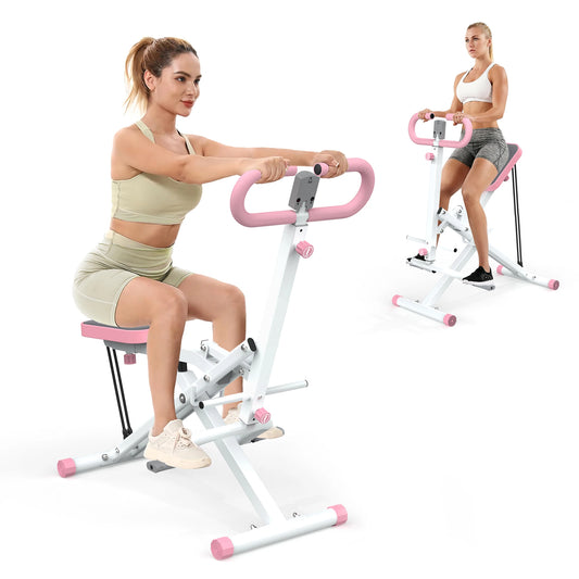Foldable Squat Machine with Resistance Bands for Gluteus Maximus Training and Core Exercise