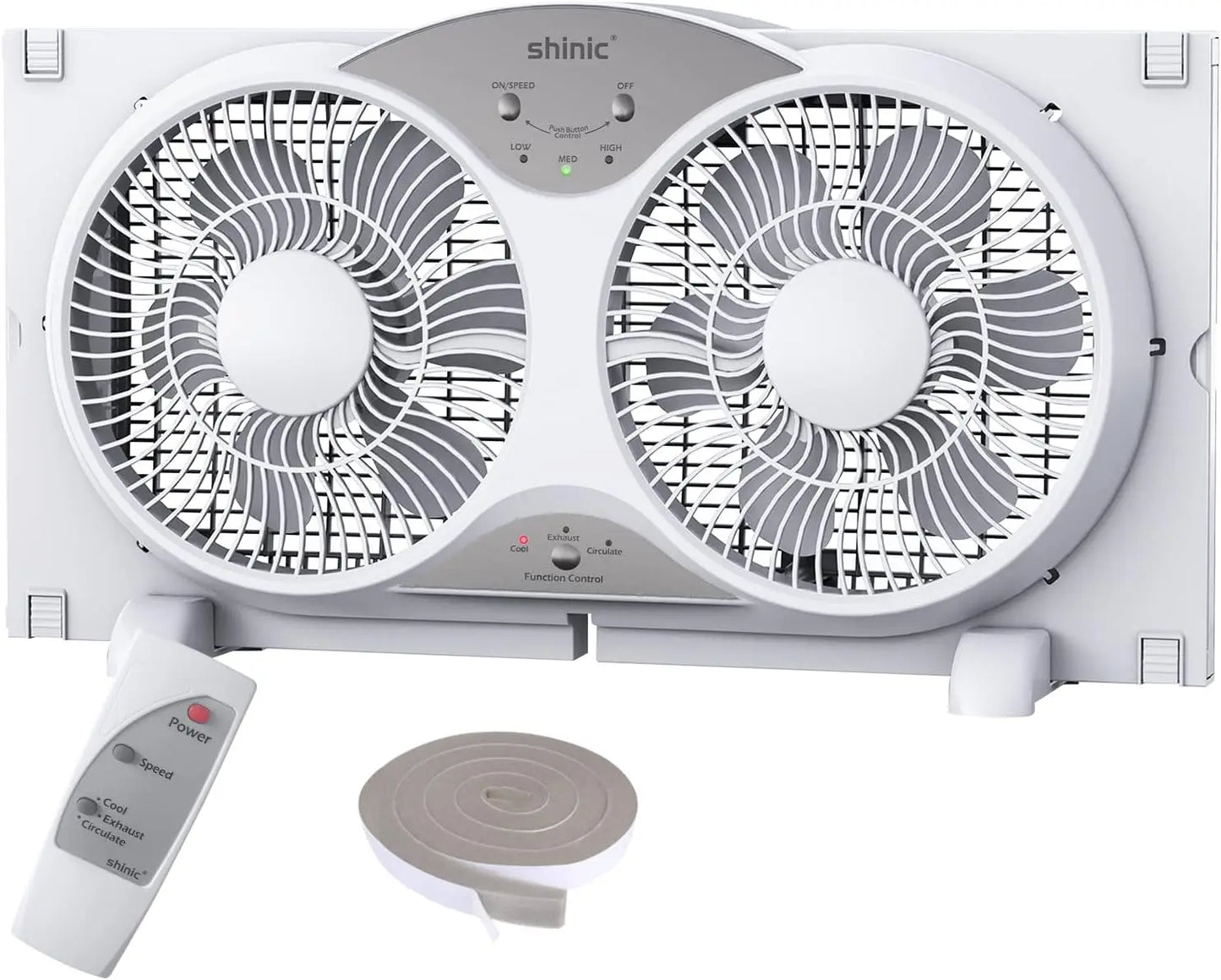 Reversible Window Fan With Remote Quiet Operation ETL Certified