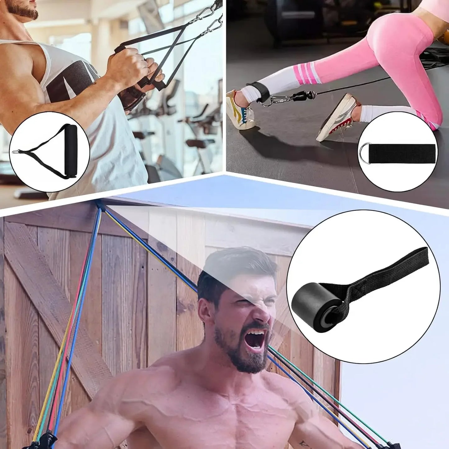 11 Pieces/Set Crossfit Latex Resistance Band Training Exercise Tube Yoga Rope Pull Elastic Rubber Expander Fitnes Equipment Belt