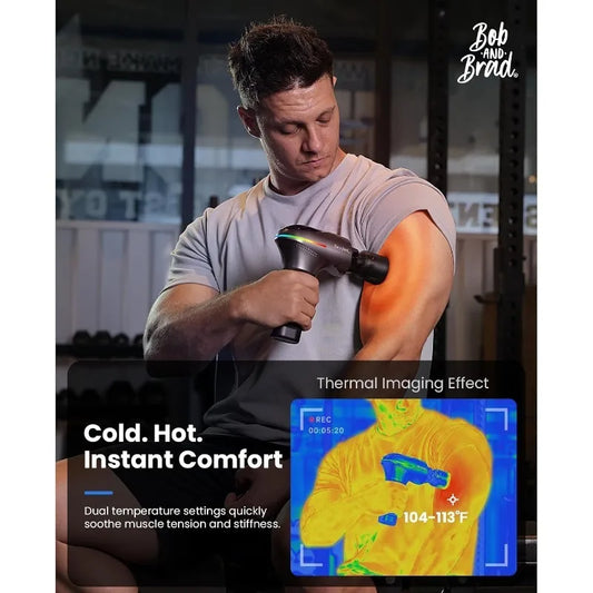 A2 Pro Massage Gun with Heat and Cold Therapy Professional Percussion Massage Gun Deep Tissue for Athletes Home Gym Portable Muscle Massager FSA and HSA Eligible Ideal Gift