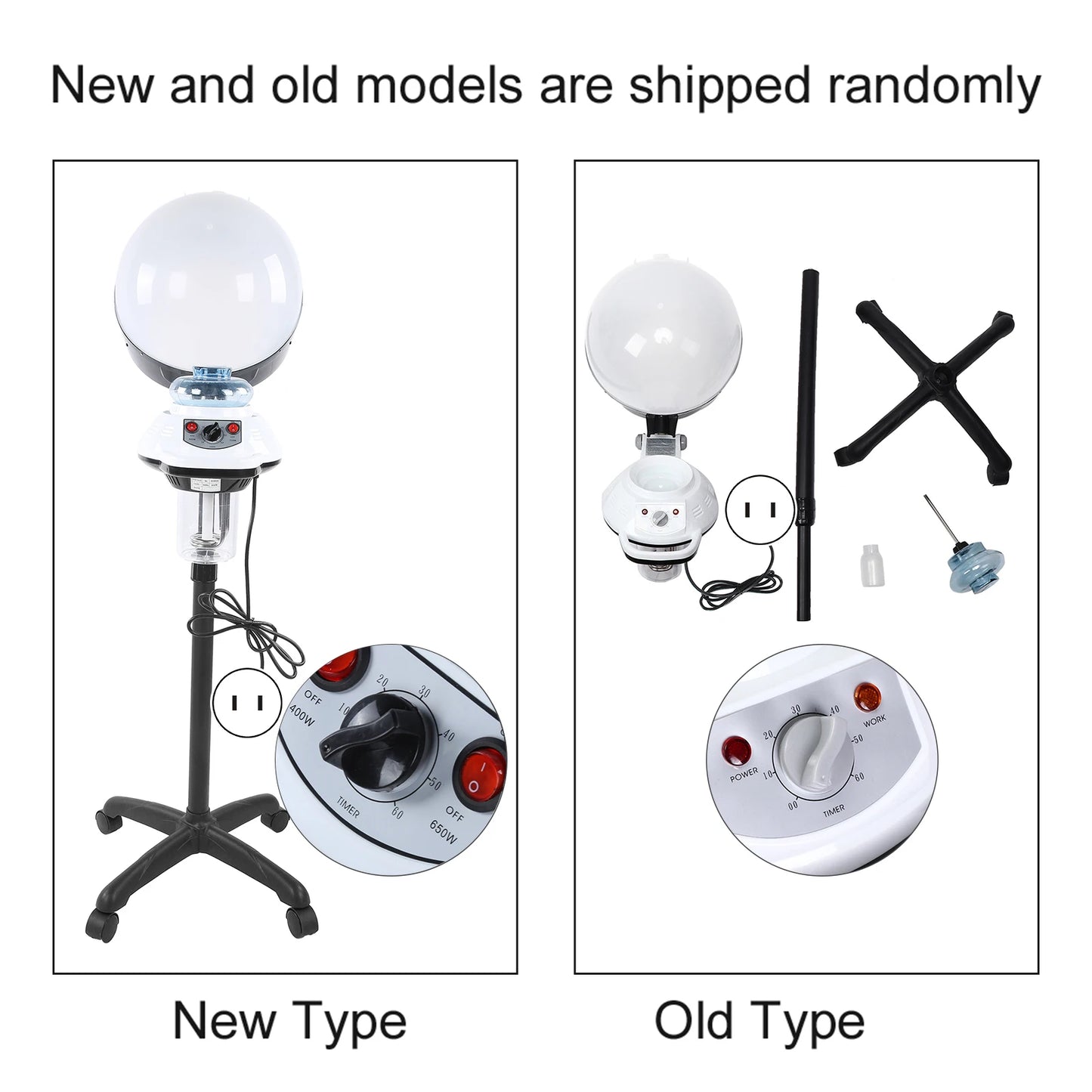 Professional Salon Hooded Hair Steamer Rolling Stand DOACT