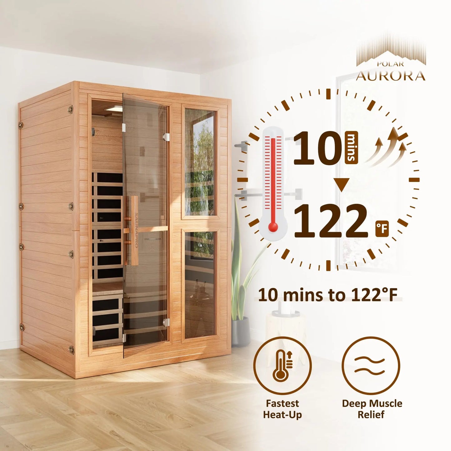 Infrared 2 Person Indoor Sauna With WiFi Control For Home