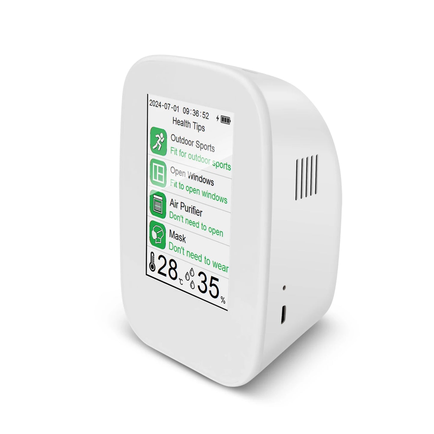 CAFU D9H Air Quality Detector CO2 PM25 TVOC Humidity
