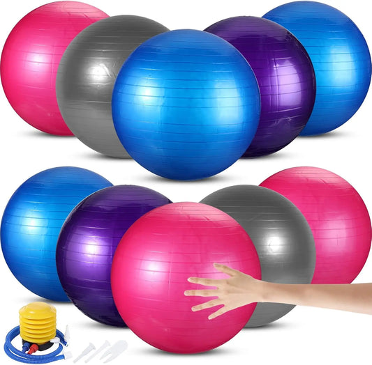 10 Pcs Pilates Exercise Balls for Fitness and Training
