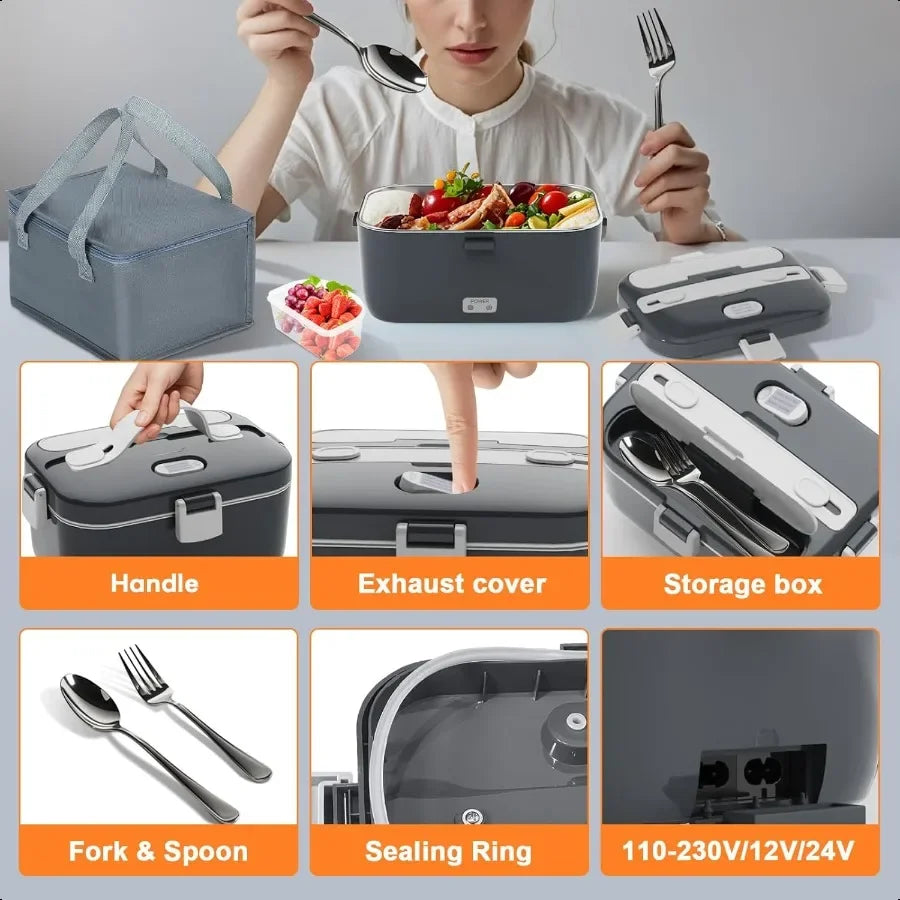 Hign-concerned Electric Lunch Box Warmer 100W Adults