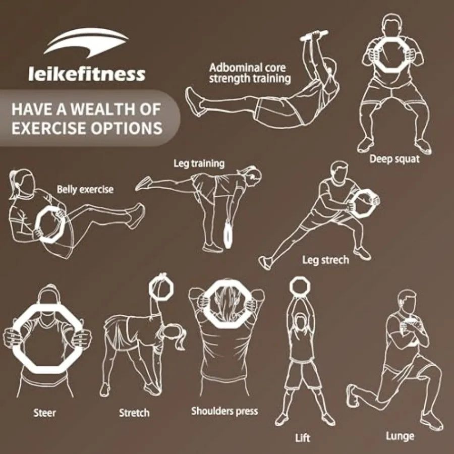 LISM 2in1 Weight Ring Kettlebell Dumbbell Cast Iron PVC