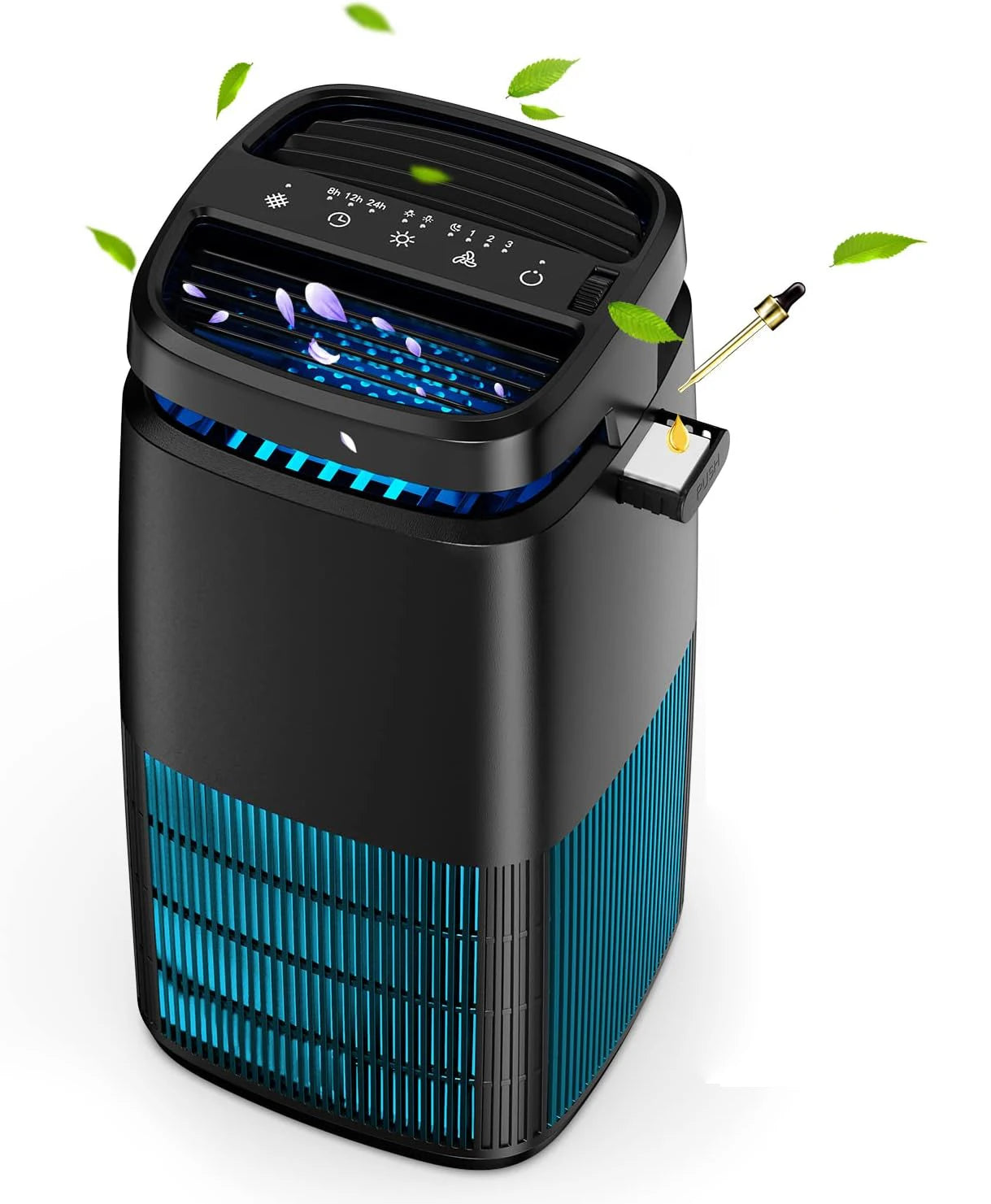 AROEVE Air Purifier 1250ft² H13 True HEPA Filter Essential Oil Fragrance Sleep Timer 4 Speed with Adjustable Air Direction Clean
