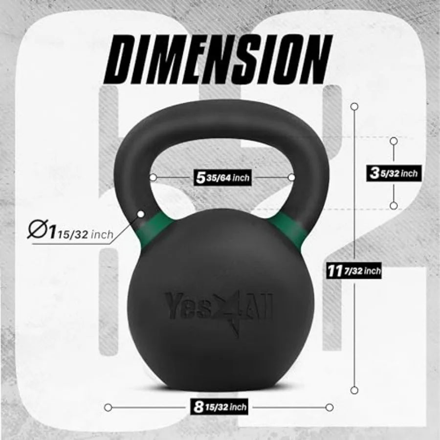LISM Kettlebell Cast Iron For Strength Training Home Workout