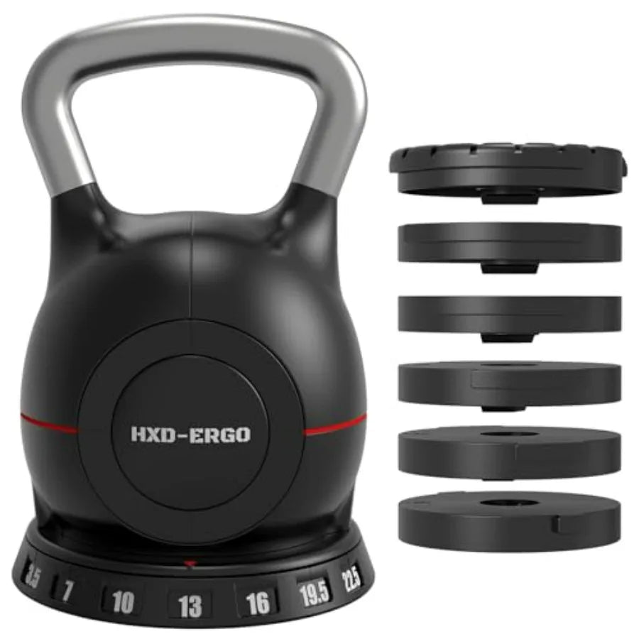 LISM Adjustable Kettlebell Weight Set With Ergonomic Grip