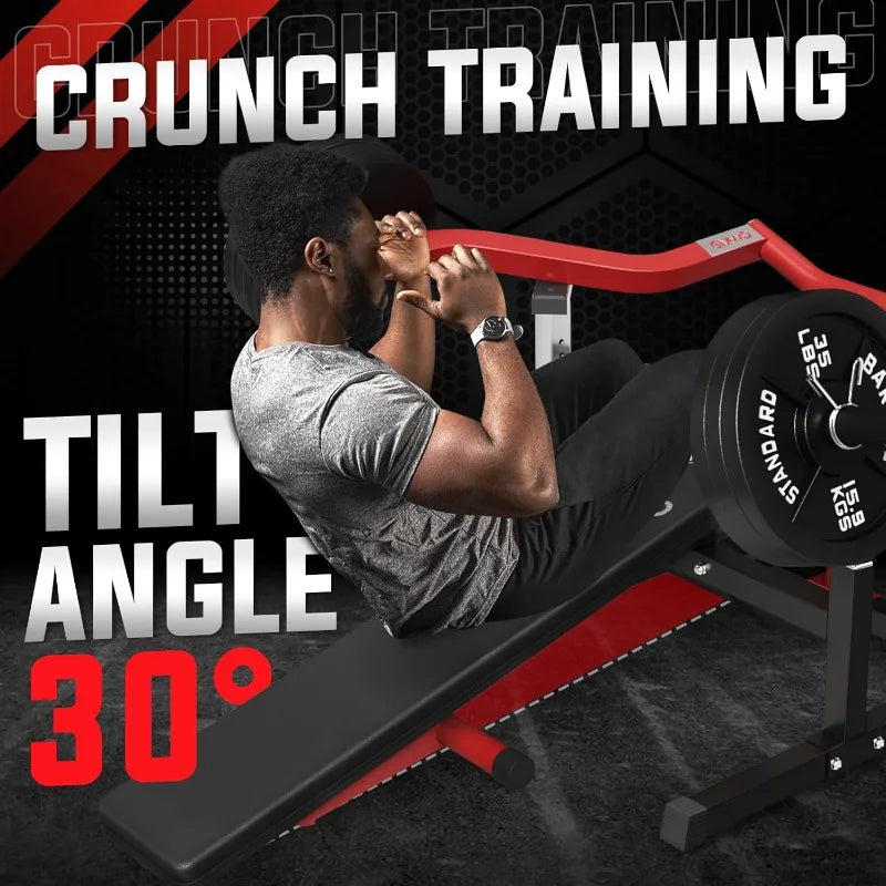 GMWD Chest Press Machine 1050LBS Bench Press Machine with Independent Converging Arms Adjustable Flat Incline Bench