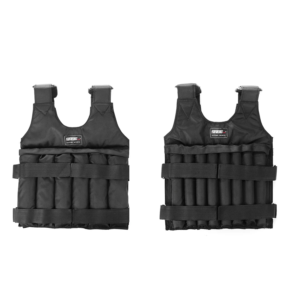 Adjustable Weight Vest for Running Training Fitness Equipment 3 to 50kg Loading Waistcoat Jacket