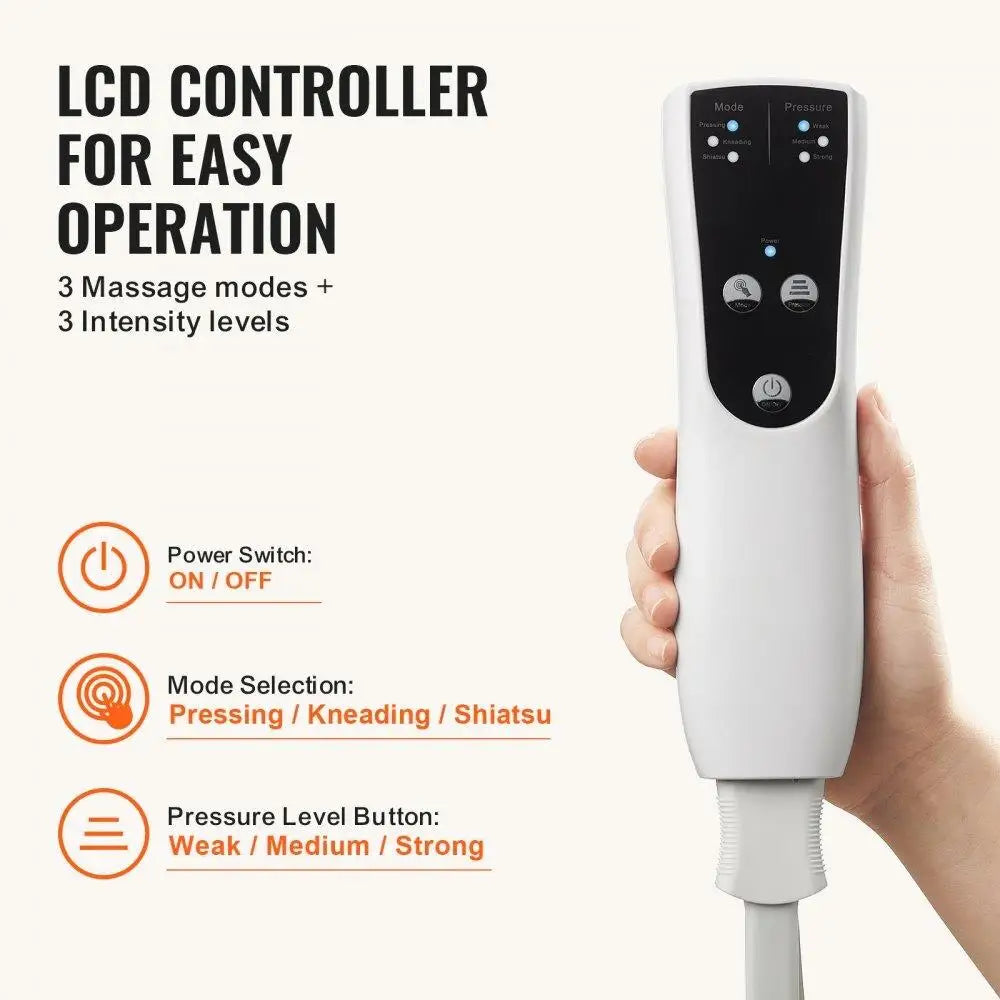 Leg Massager Air Compression Foot Calf Massager 3 Modes 3 LCD Controller for circulation Swelling Pain Relief Gift