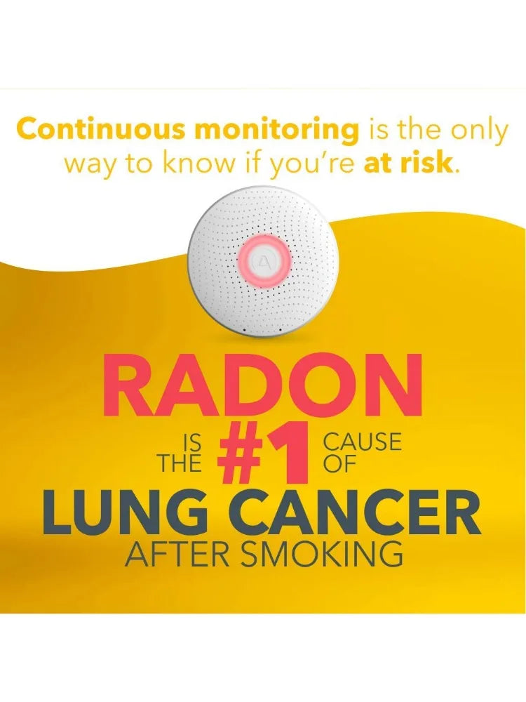 2950 Wave Radon - Smart Radon Detector with Humidity & Temperature Sensor Easy-to-Use  Accurate  No Lab Fees