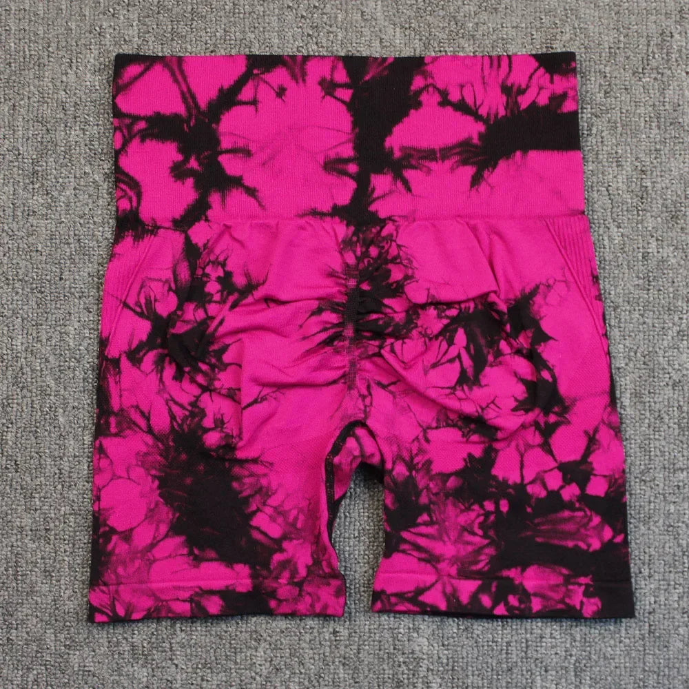 Women Nylon Yoga Shorts High Elastic Seamless Fit Comfort