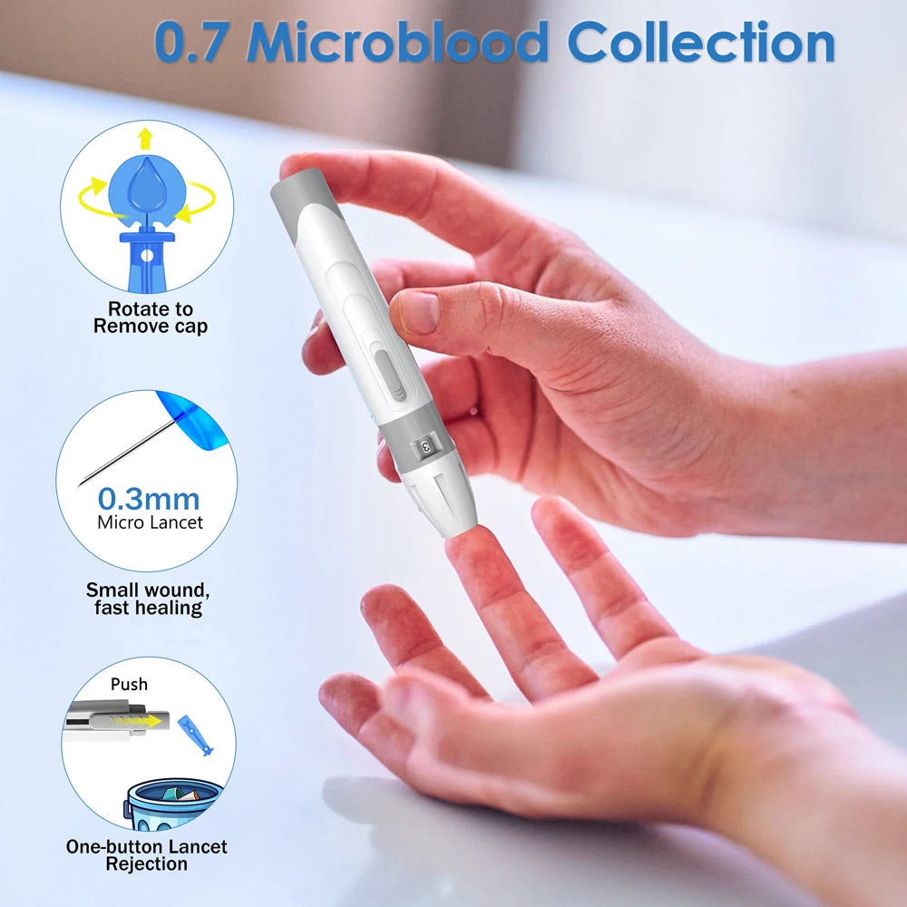 Linksun Glucose Meter Kit With Blood Sugar Test Strips