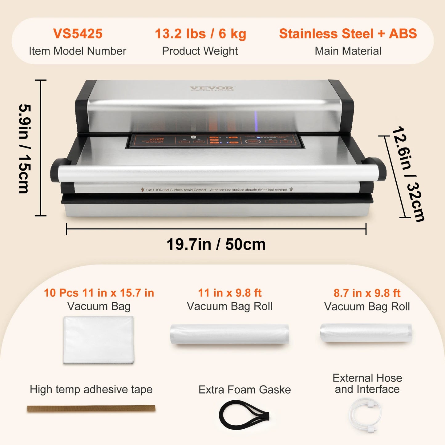 SucceBuy Multifunction Vacuum Sealer Machine With Bag Cutter Storage