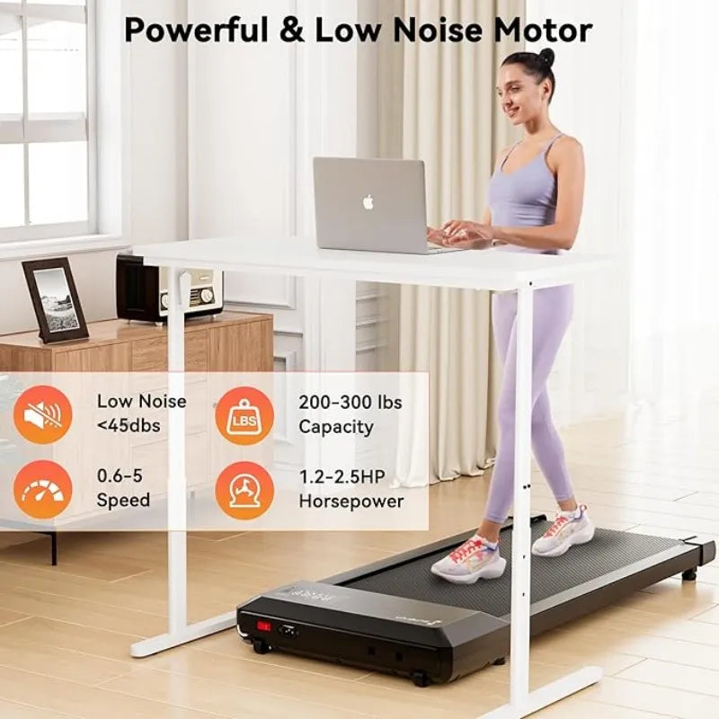Superun 2in1 Home Office Walking Treadmill With App Remote