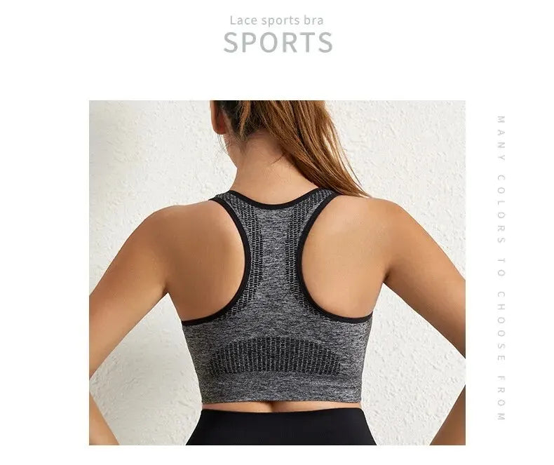 VEYKCN Women's Backless Padded Yoga Sports Bra Low Impact