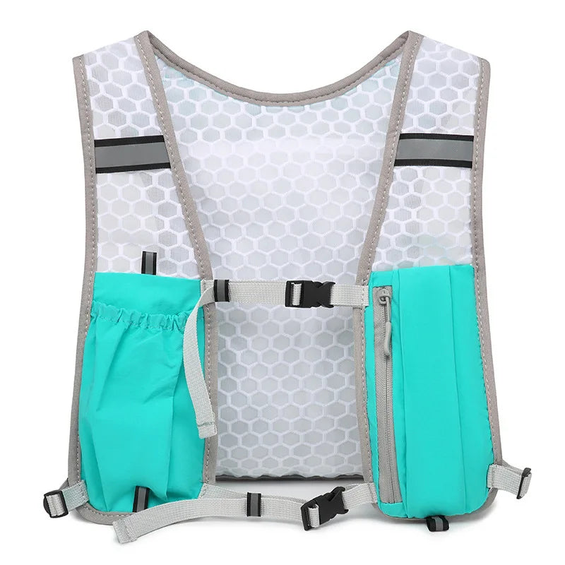 Biking Running Hydration Vest Reflective Chest Pack Phone
