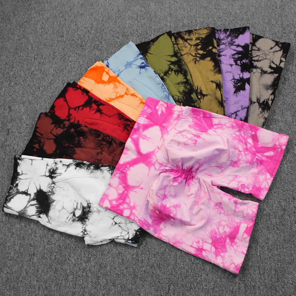 Women Nylon Yoga Shorts High Elastic Seamless Fit Comfort